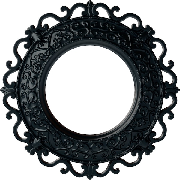 Ekena Millwork Orrington Ceiling Medallion (Canopies up to 6 5/8"), 13 1/4"OD x 6 5/8"ID x 1 1/8"P, Night Shade CM13ORNSF - main